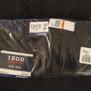 Izod American Chino Navy 33W 30L New With Tags